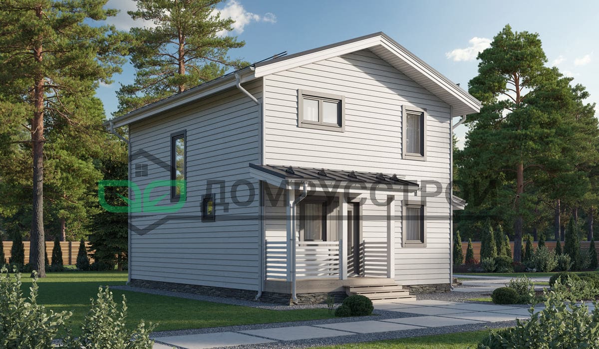 Каркасный дом 9,5х10 двухэтажный − проект Д-139 - фото 2